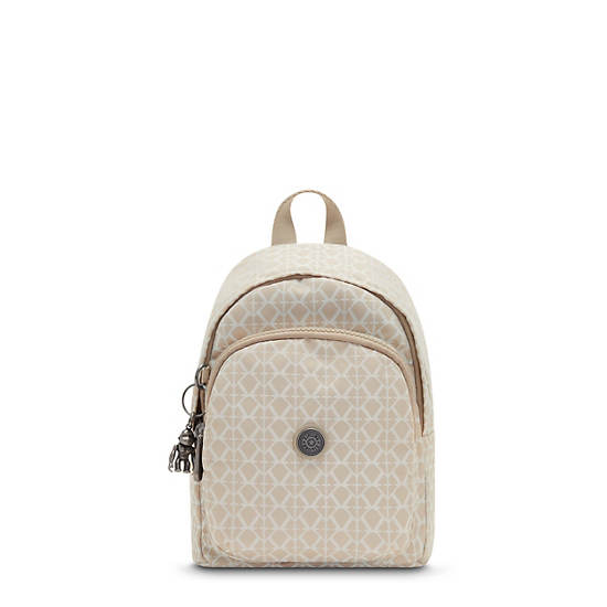 Plecaki Kipling Delia Compact Printed Convertible Beżowe | PL 1655UZ